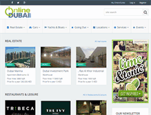 Tablet Screenshot of onlinedubai.com
